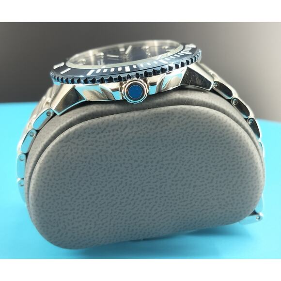 Perry Ellis Mens Arctic Sailing Blue Sunray Dial Stainless Stain Watch 02006-02 - Picture 5 of 16